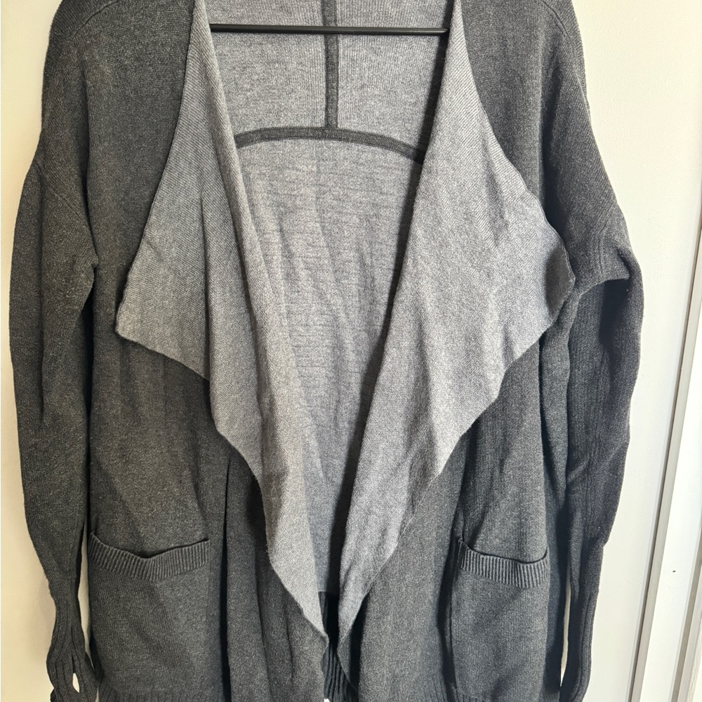 Lululemon Women's Gray Open Front Sweater